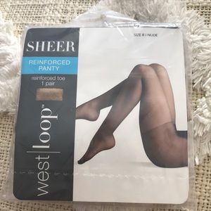 Sheer reinforced panty